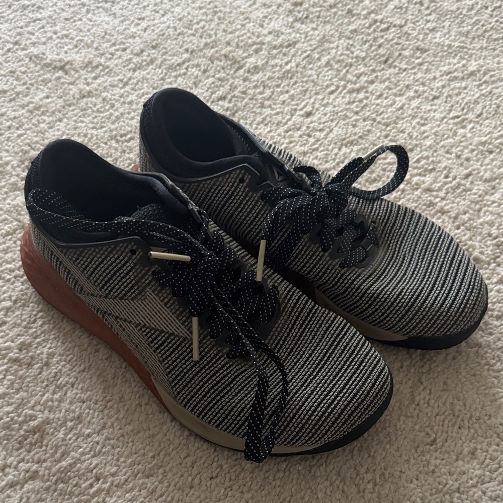 Reebok Women’s Nanos x CrossFit Black and Gray Lifting Shoes